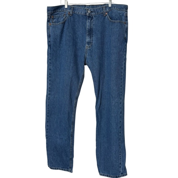 Levi’s 505 Jeans – Men’s 42x32 Blue Regular Fit Straight Leg Denim - Picture 1 of 9
